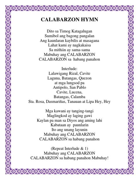 tacurong hymn lyrics in english|Cagayan Hymn .
